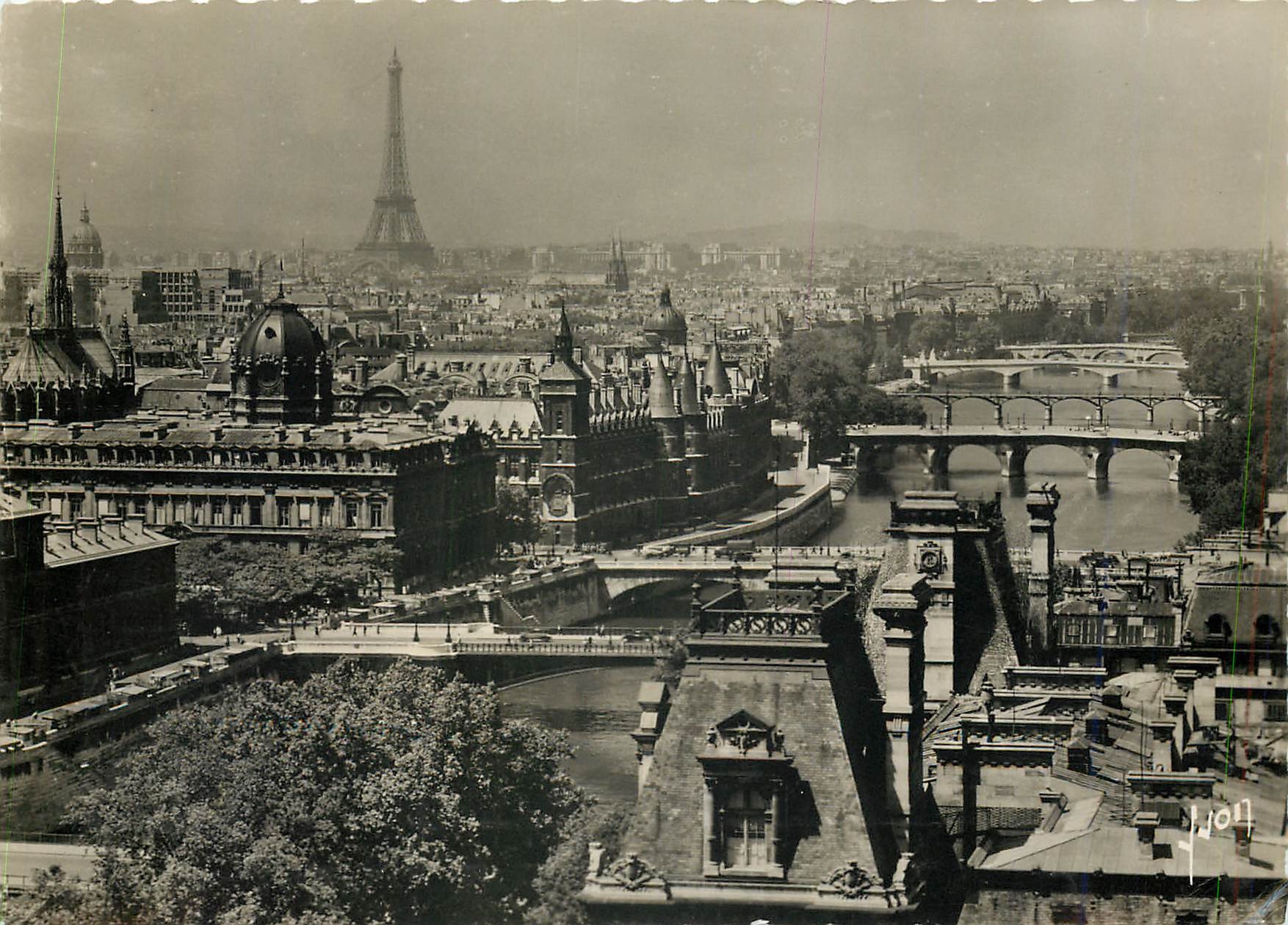 CPM Paris Perspective des sept ponts 