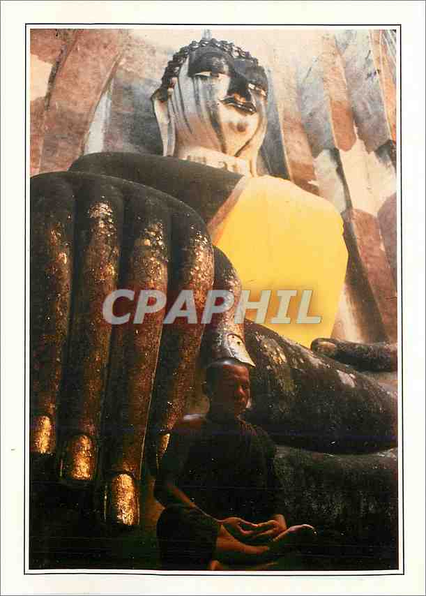 CPM Ruines de Sukhothai Bouddha assis Thailand 