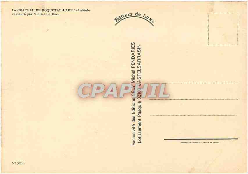 CPM Roquetaillade  — Rückseite