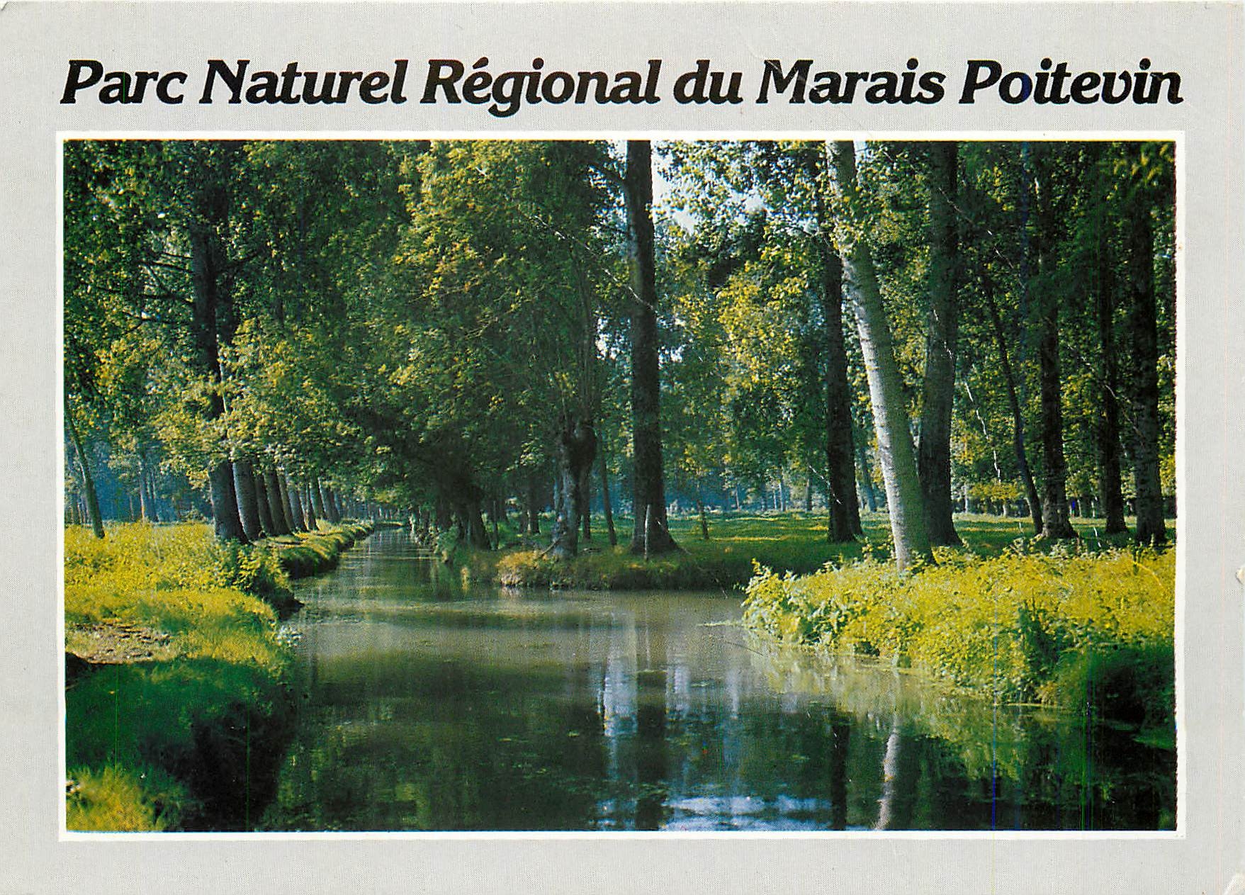 Parc Naturel Régional du Marais Poitevin — vue typique — Impressions COMBIER Macon, n° C3 33998-1-0900