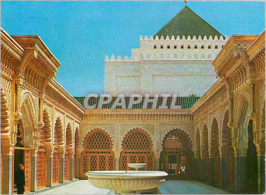 CPM Rabat Le Mausolee Mohammed V Grande cour interieure de La Mosquee 