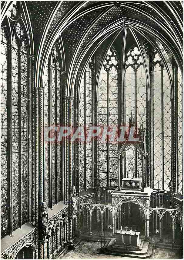 CPM Paris La Sainte Chapelle du Palais L'Autel et la Tribune des Reliques 