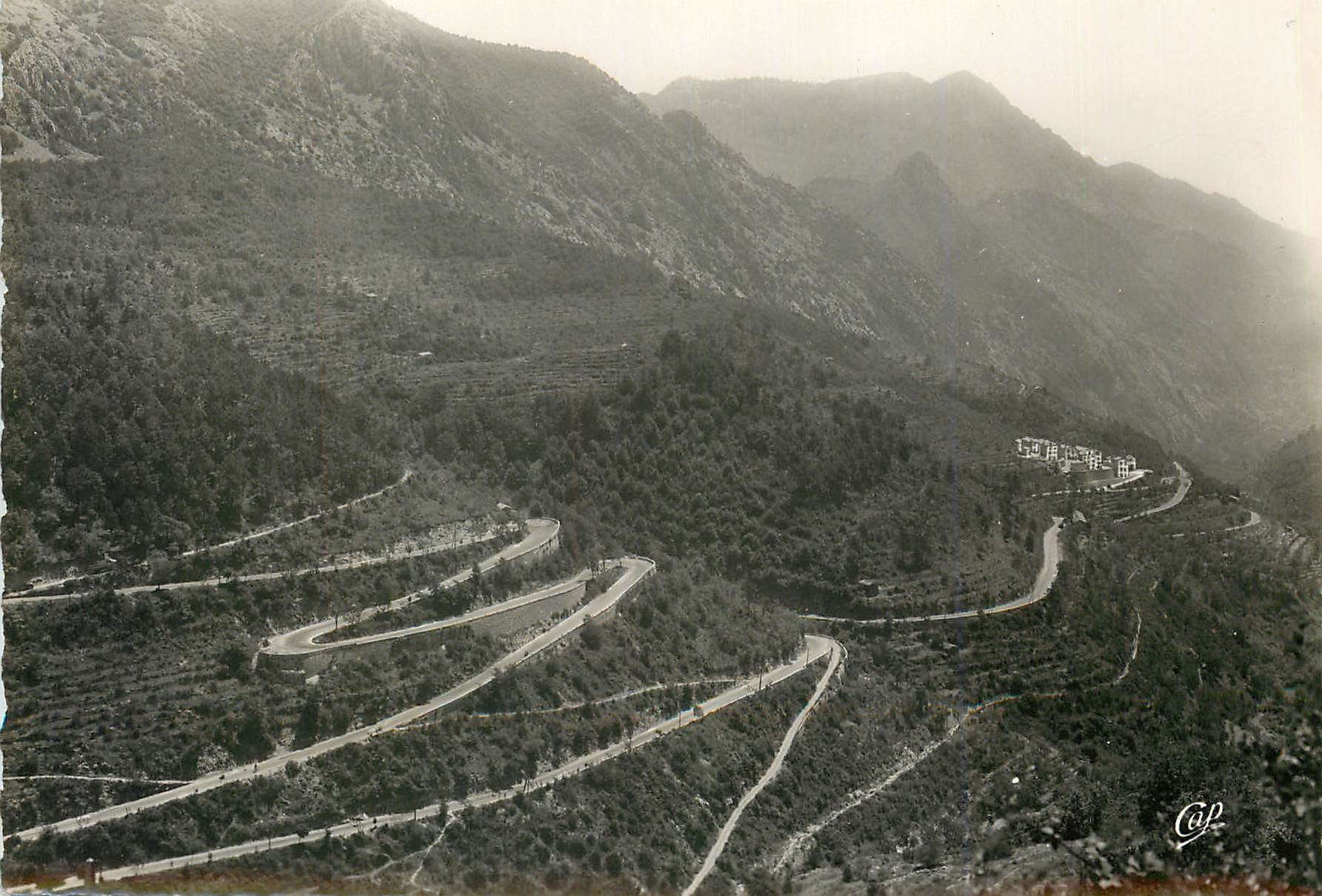 CPM Environs de Sospel AM Les lacets du Col de Castillon 