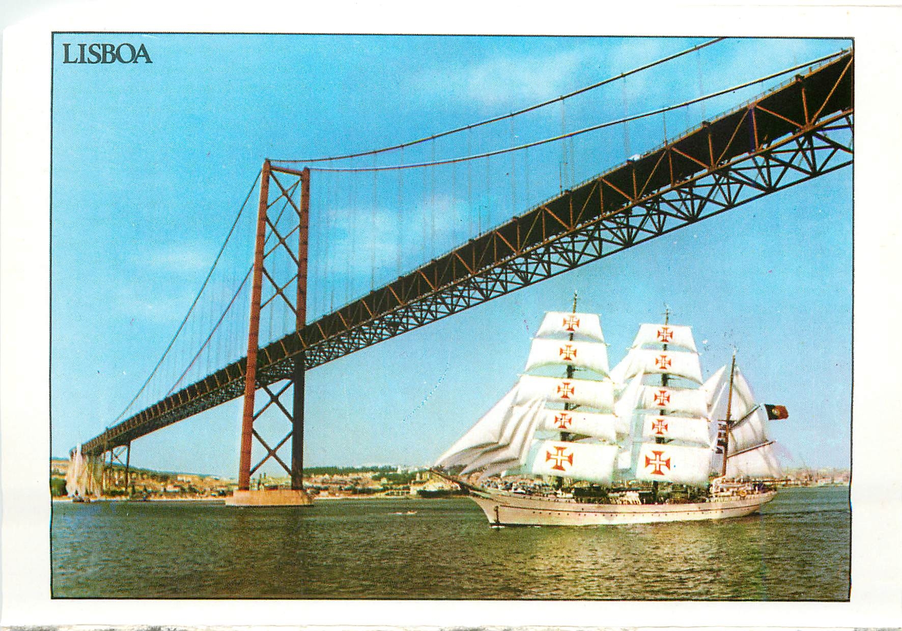 CPM Lisboa Portugal Pont sur le Tage 