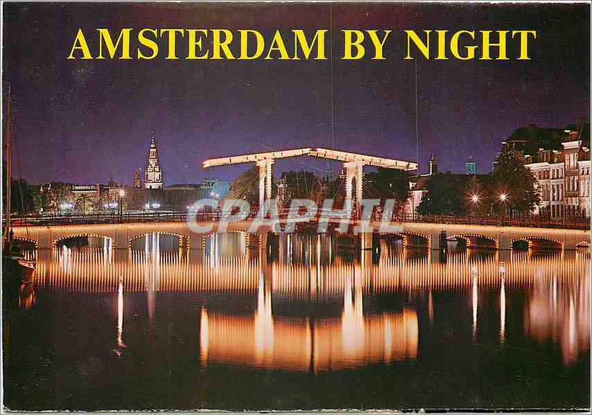 CPM Amsterdam Holland Pont maigre sur l'Amstel 