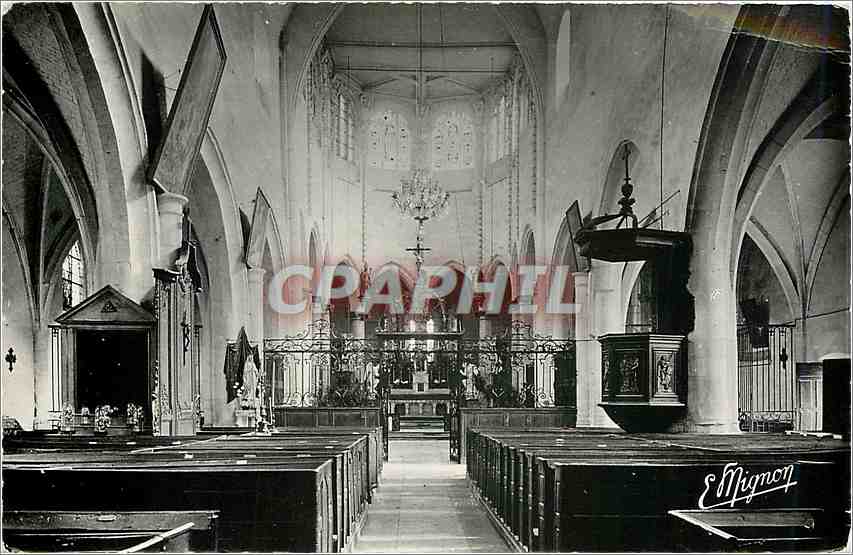 CPM Brienon sur Armancon Yonne Interieur de l'Eglise 