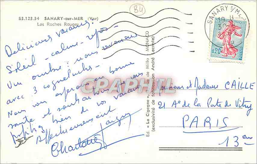 La Cigogne — Sanary-sur-Mer — Éd. « La Cigogne » de Millo — Reverso