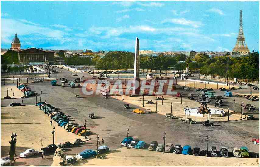 CPM Paris Place de la Concorde Vue generale 