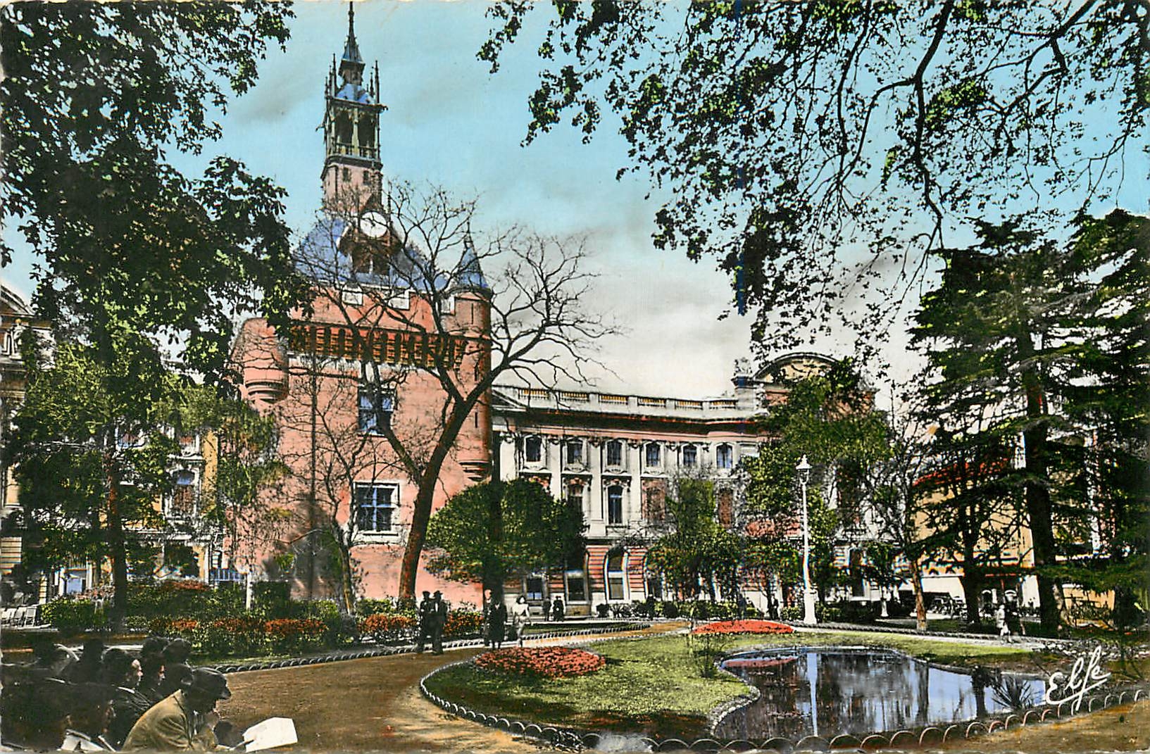 CPM Toulouse La Ville Rose Square de Gauille et Donjon du Capitole 