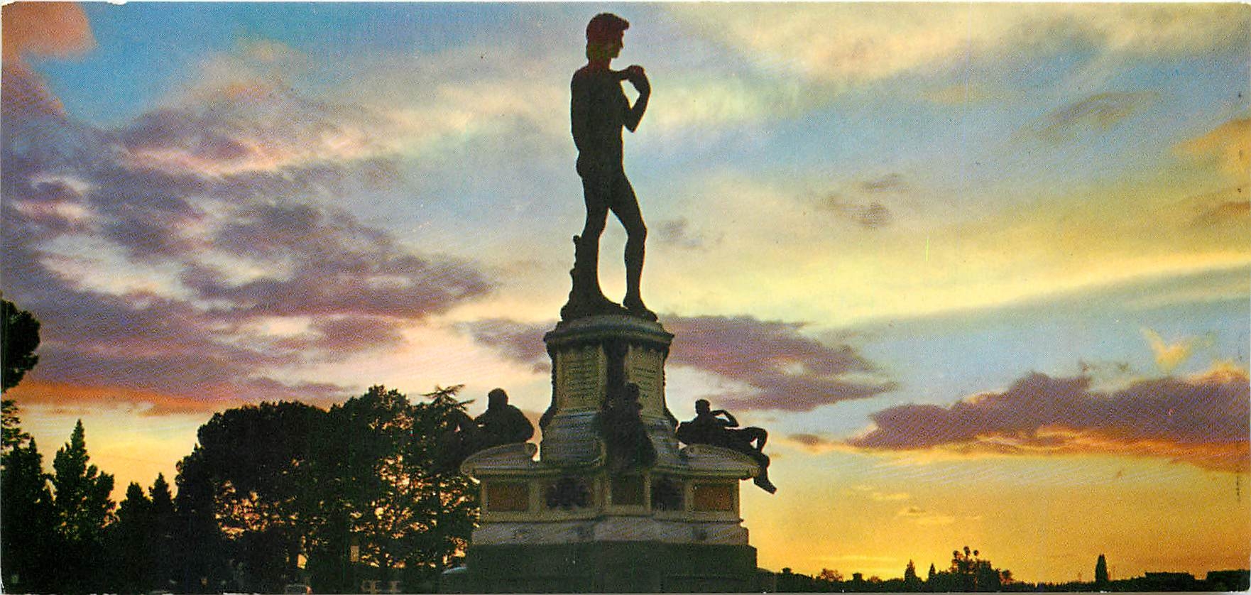 CPM Firenze Place Michel Ange Coucher du Soleil 