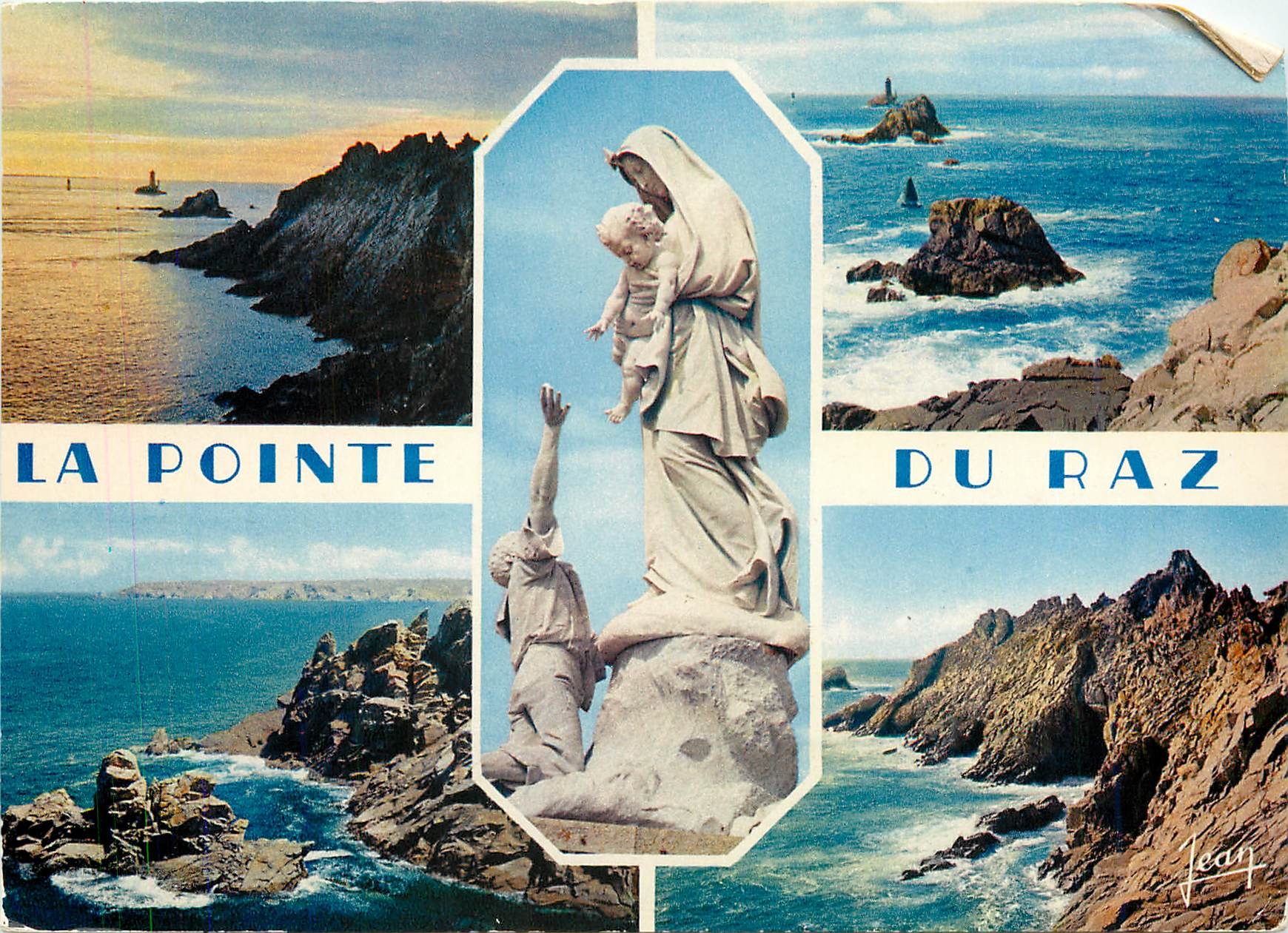 CPM La Pointe du Raz Sud Finistere Coucher de soleil L'Extreme Pointe Le Moine Couche 