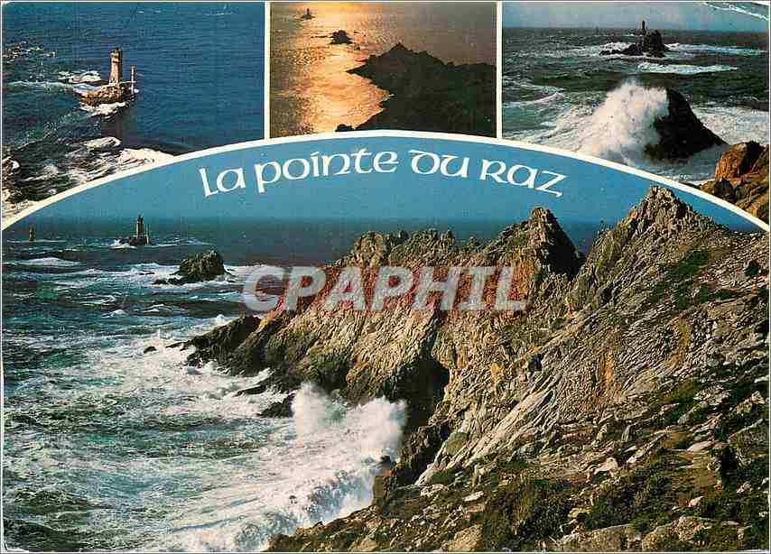 CPM La Pointe du Raz La pointe et le phare de la vieille 