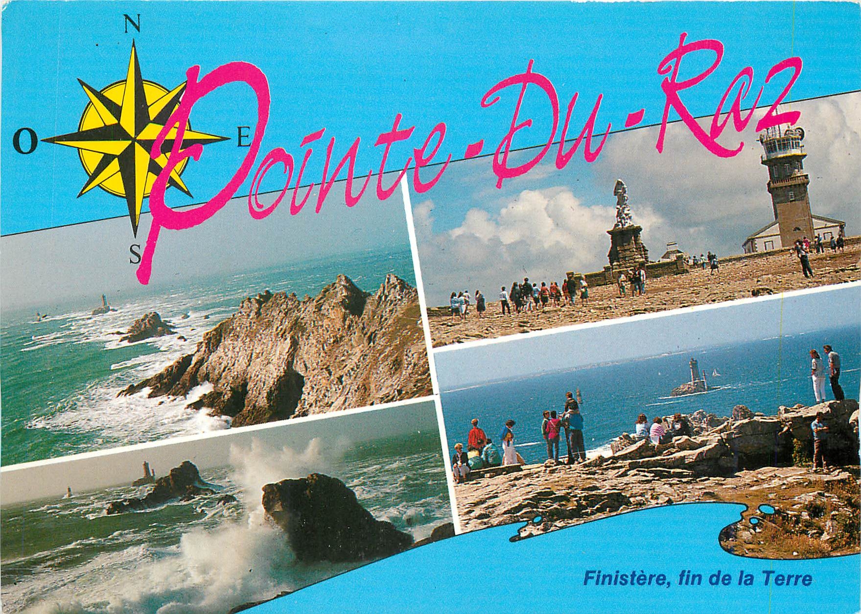 CPM A l'extremite du Finistere La Pointe du Raz Le phare de la vieille Notre Dame des Naufrages le s