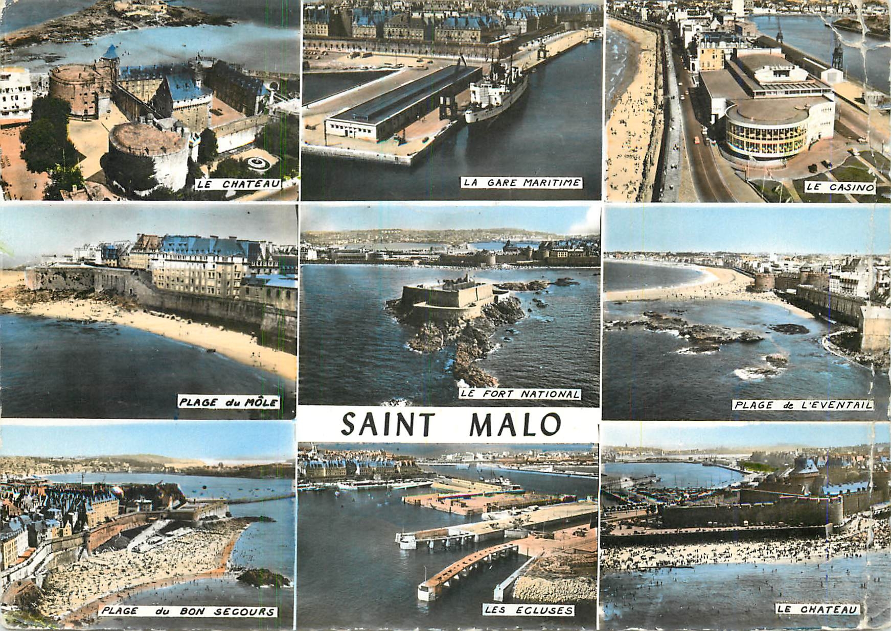 CPM En avion au dessus de Saint Malo Ille et Vilaine 