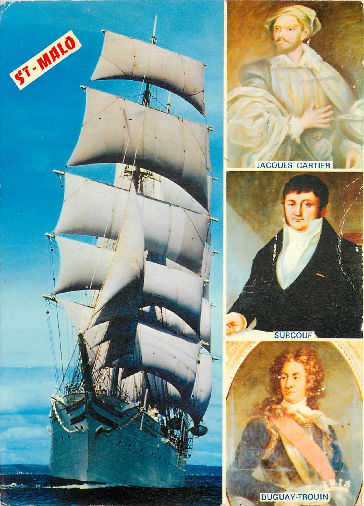 CPM Saint Malo Cite Corsaire Portraits Collection Musee de St Malo Grand donjon du chateau 