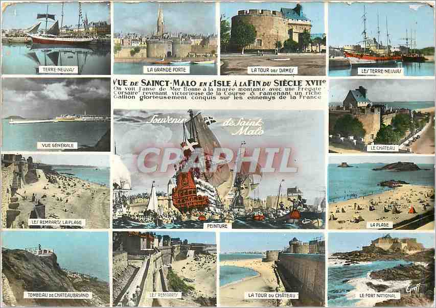 CPM Vue de Saint Malo en Issle a la fin du Siecle XVII 