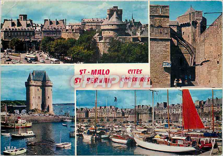 CPM St Malo St Servan Cites Corsaires Le Chateau et Porte St Vincent 