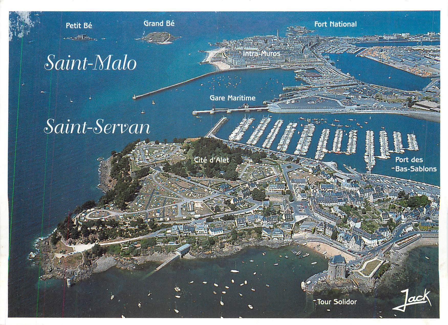 CPM Saint Malo Cite Corsaire Ille et Vilaine La cite d'Alet le porte en eau profonde et Saint Malo 