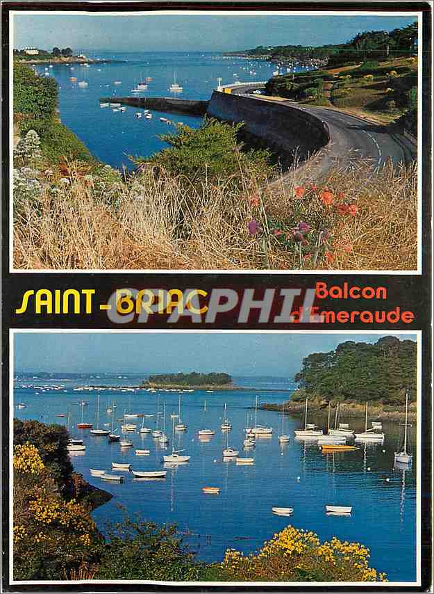 CPM La Cote d'Emeraude Saint Briac Le port 