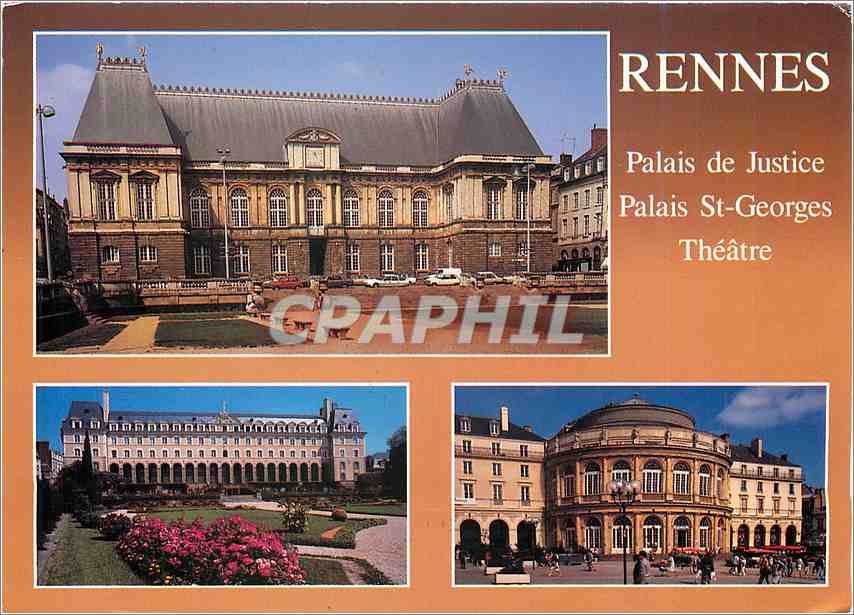 CPM Rennes Ille et Vilaine Le Palais de Justice ancien Parlement de Bretagne 
