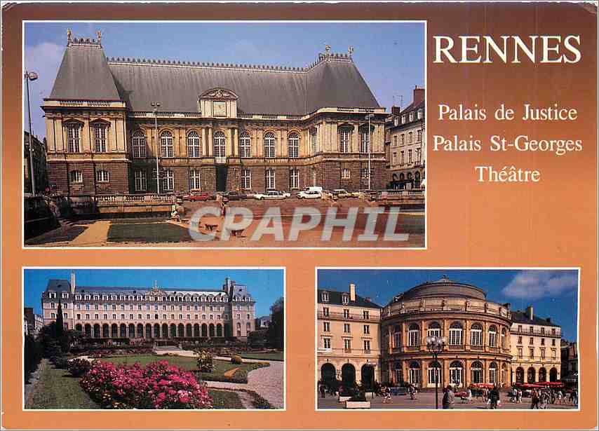 CPM Rennes Ille et Vilaine Le Palais de Justice ancien Parlement de Bretagne 