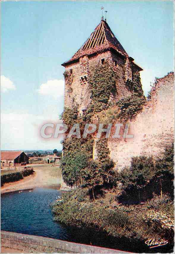 CPM Bocage Vendeen Ardelay Le Chateau fort derriere l'Eglise 