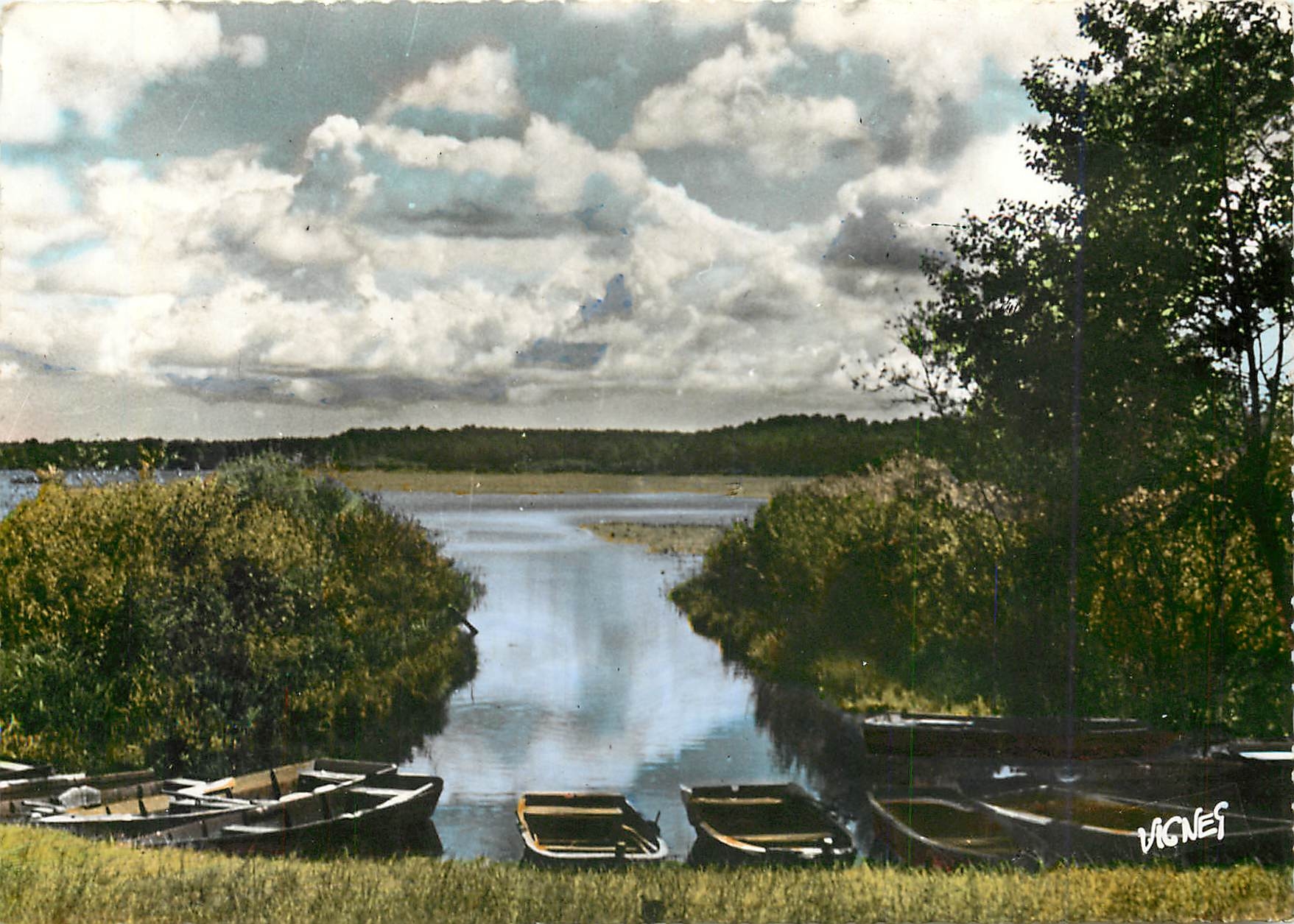 CPM Visage des Landes Calme au bord du Lac Blanc 