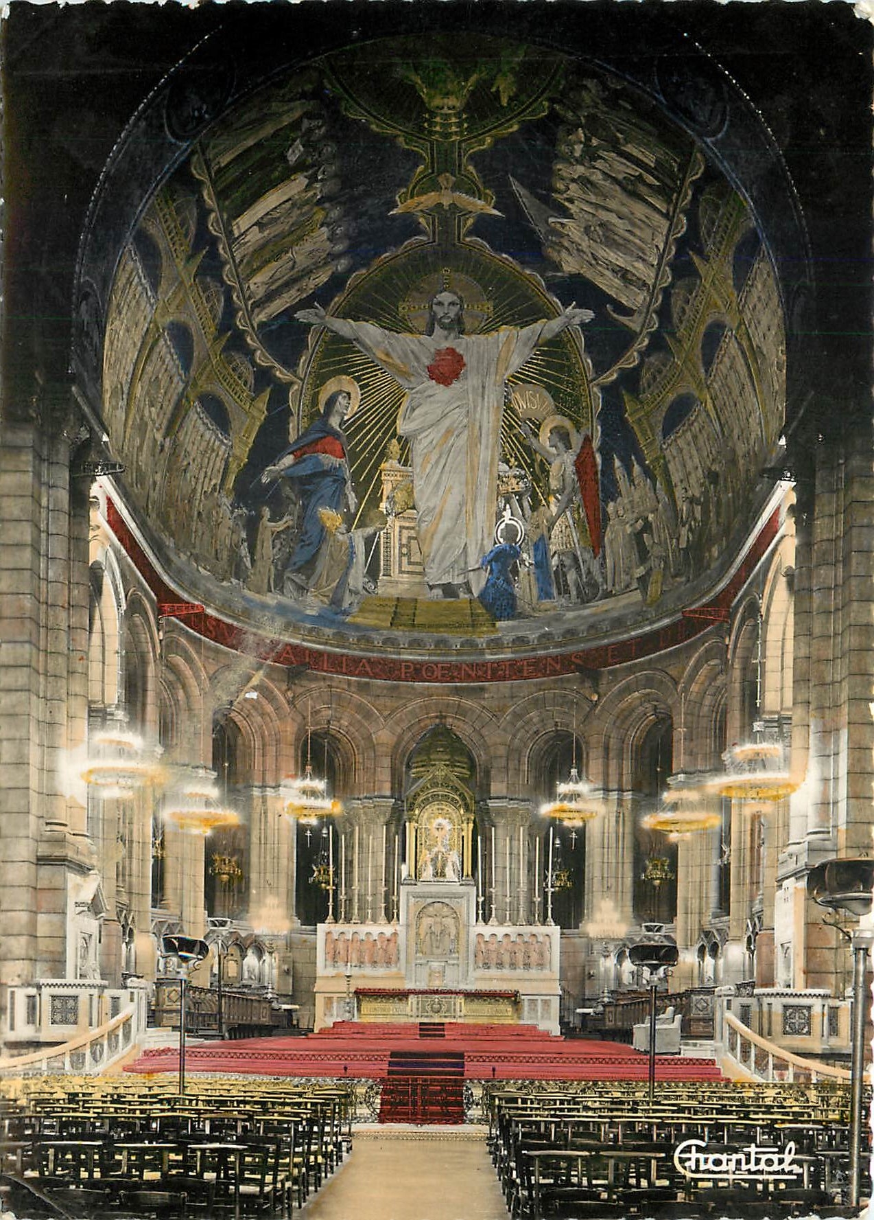 CPM Paris Basilique du Sacre Coeur Le Choeur et la Mosaique 