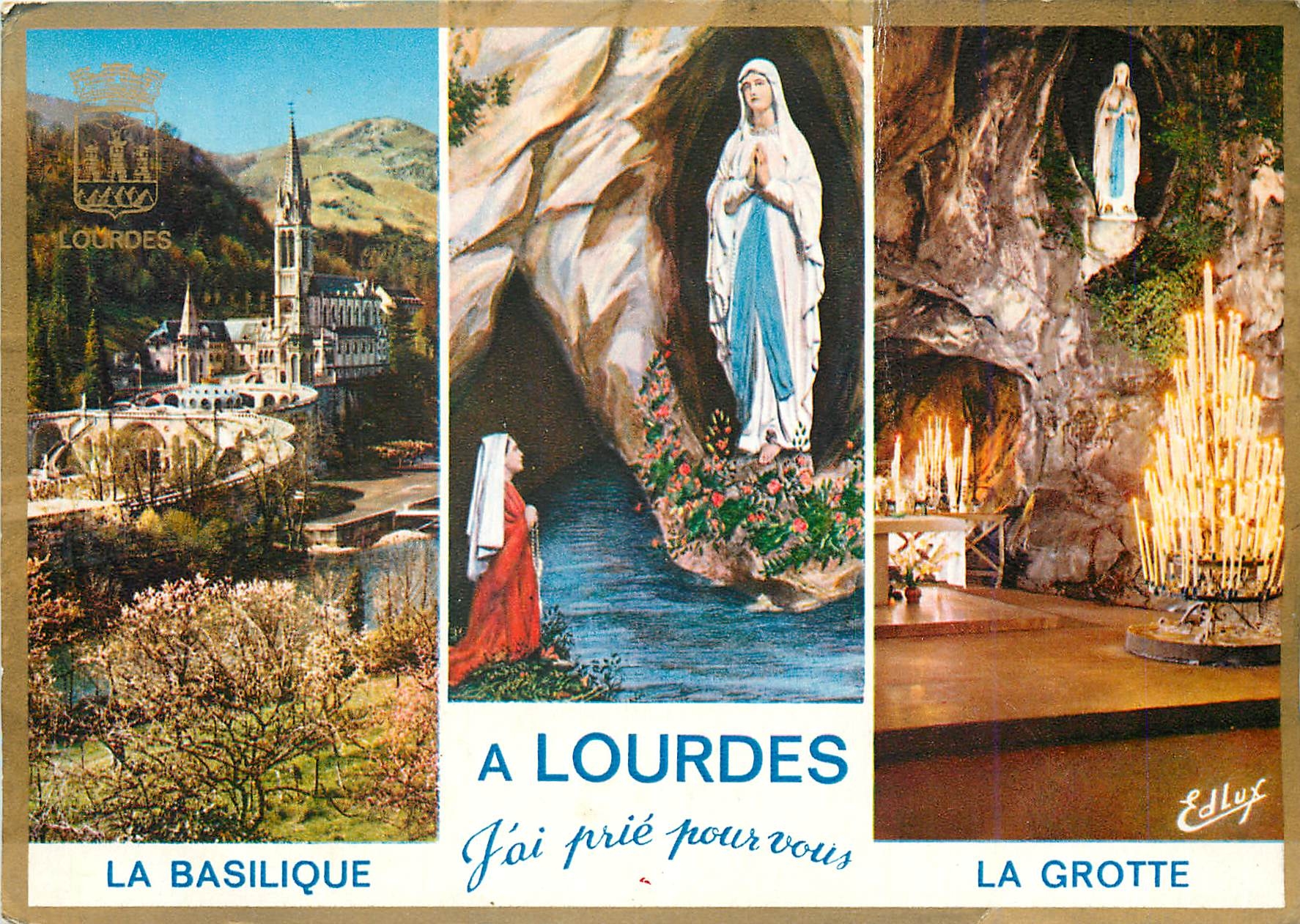 CPM Souvenir de Lourdes 