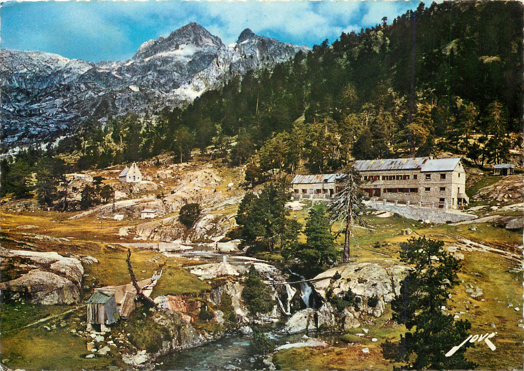 CPM Cauterets Le Marcadau Le refuge Wallon Effet d'orage 