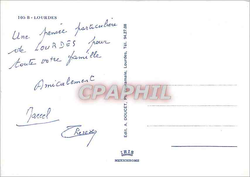 CPM Lourdes  — Verso