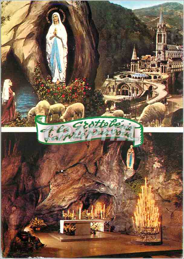 CPM Lourdes L'Apparition La Grotte Miraculeuse 
