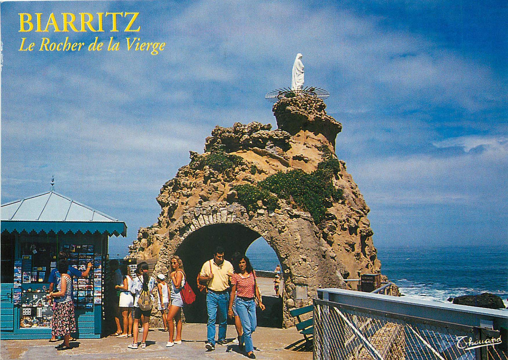 CPM Biarritz Le Rocher de la Vierge 