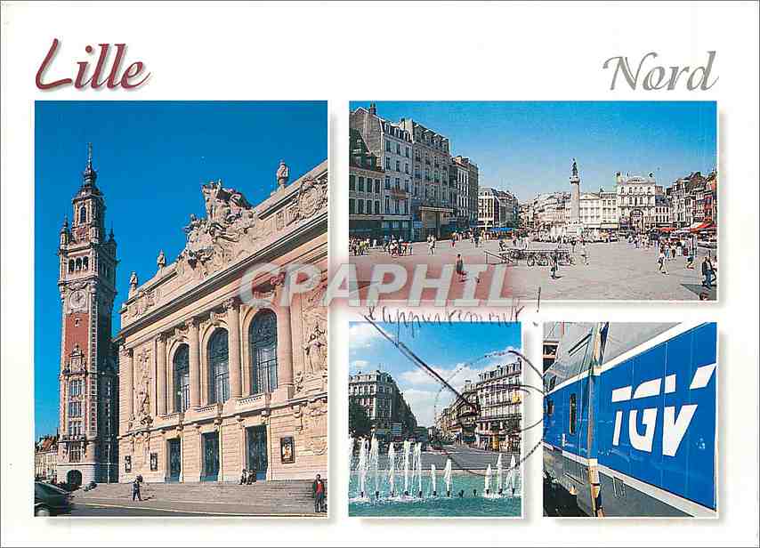 CPM Lille Nord L'Opera et la nouvelle Bourse place du theatre 