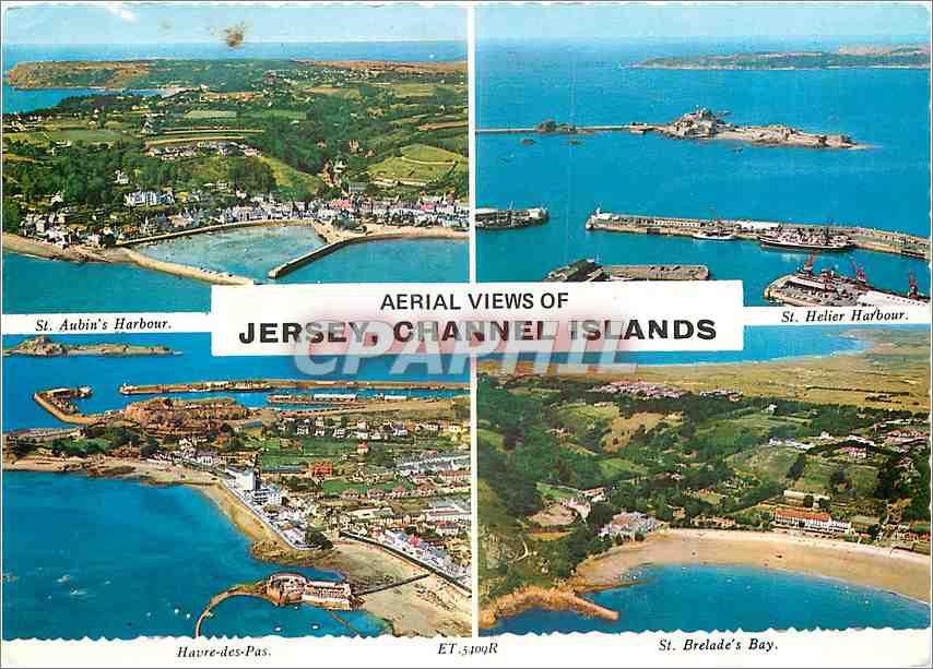 CPM Aerial View of Jersey Channel Islands 