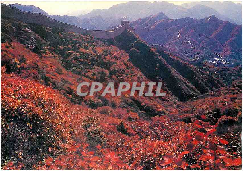 CPM Autumn Scene on the Great Wall Chine China
