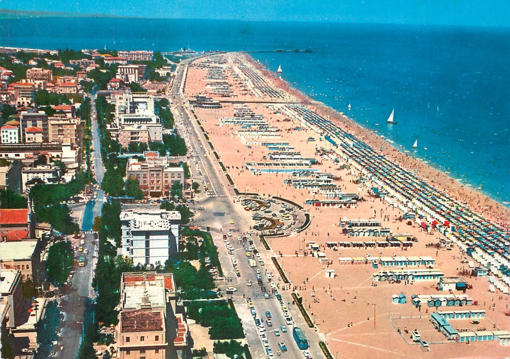 CPM Rimini Vue de l'avion Panorama 