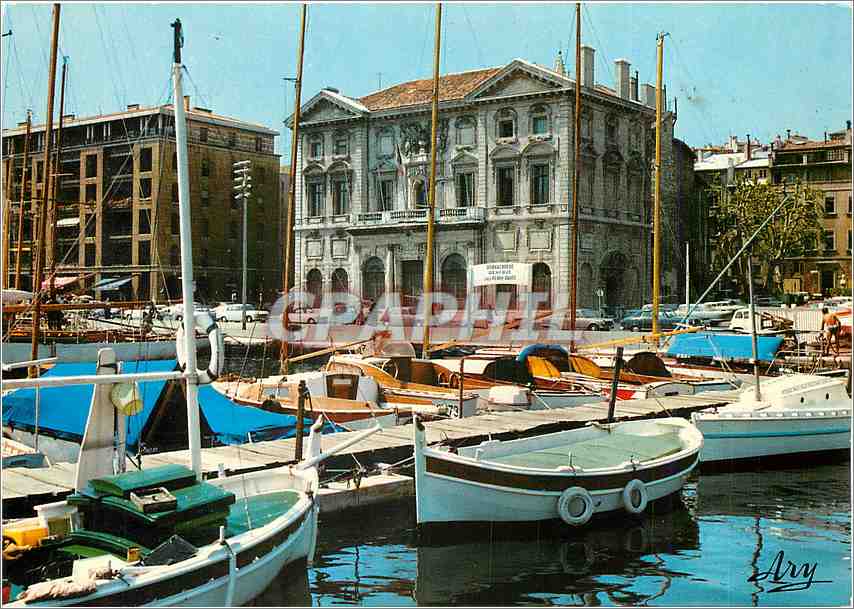 CPM Marseille Un coin du port La Mairie 
