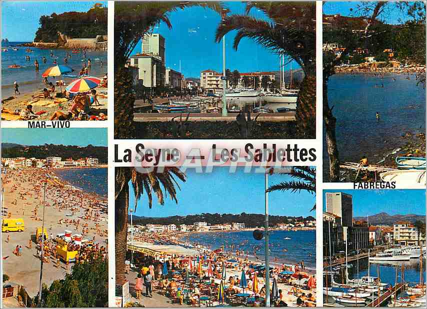 CPM Lumiere et Beaute de la Cote d'Azur La Seyne Les Sablettes Mar Vivo Fabregas 