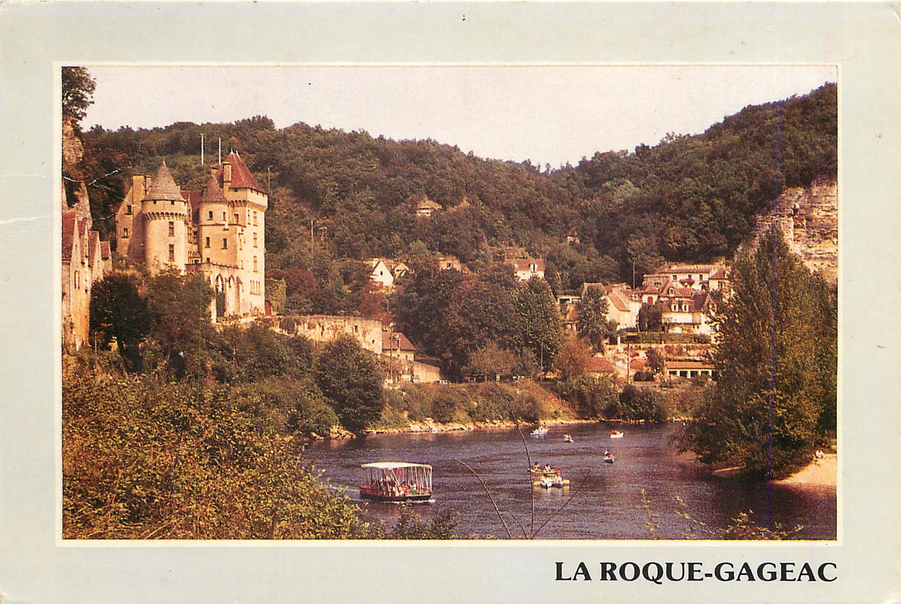 CPM La Dordogne Au coeur de la vallee de la Dordogne La Roque Gageac l'un des plus beaux villages de