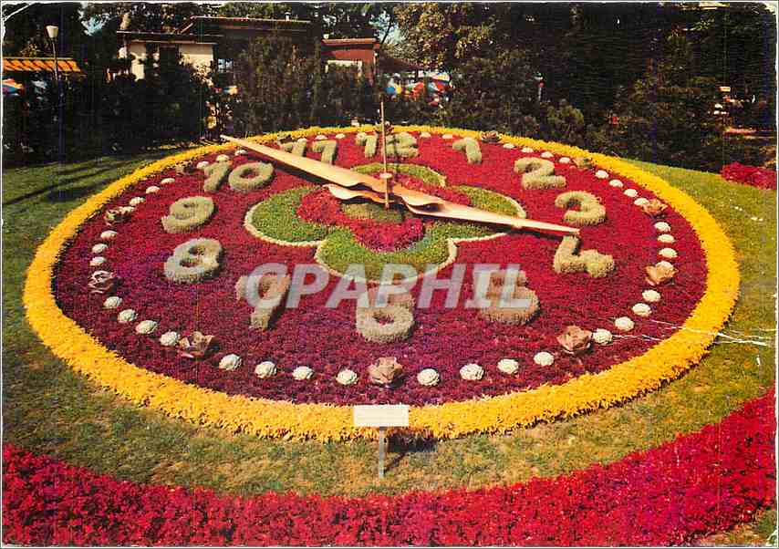 CPM Geneve L'Horloge fleuris 