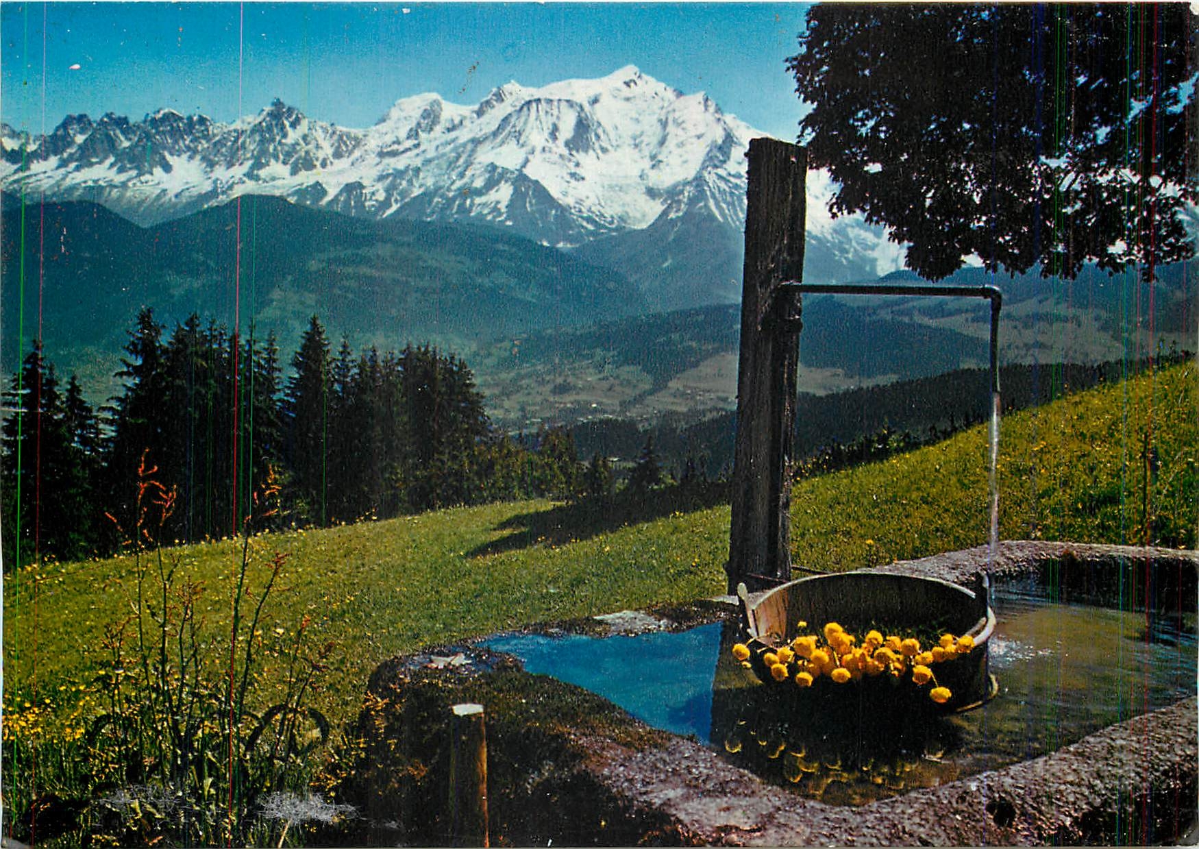 CPM Au Pays du Mont Blanc Panorama sur le massif depuis Cordon 