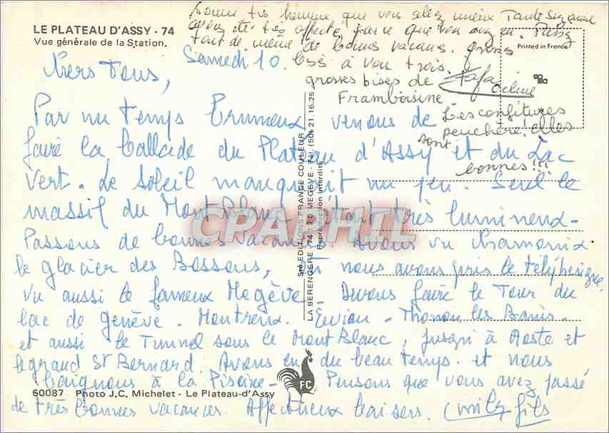 CPM Le Plateau d'Assy Vue generale de la Station  — Back