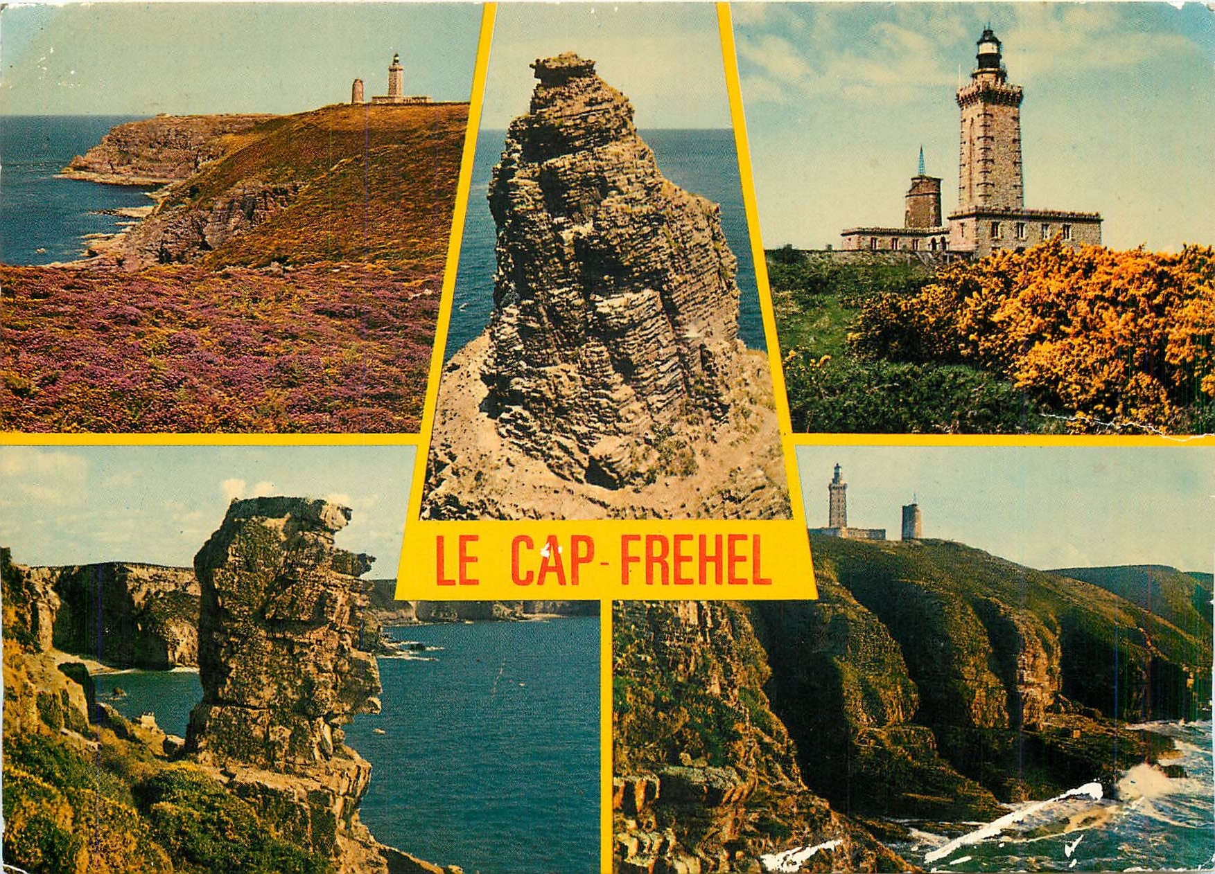 CPM Le Cap Frehel Les falaises la grande fauconniere et les phares 