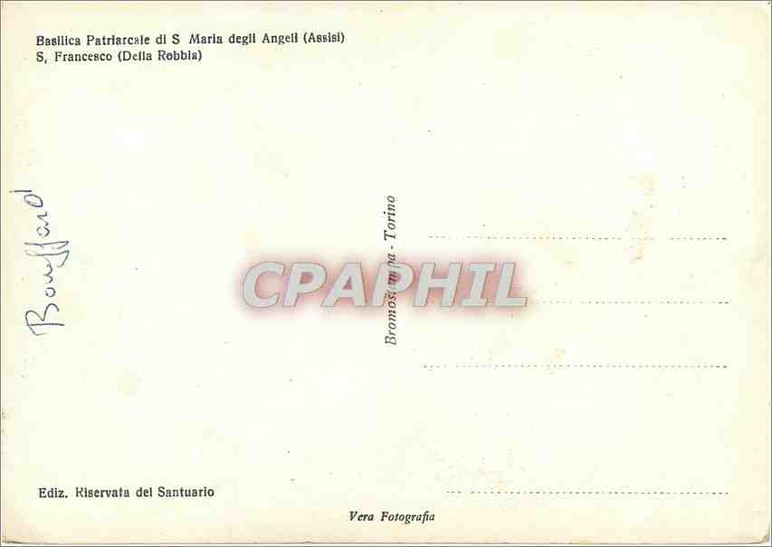 CPM Basilica Patriarcale di S Maria degli Angeli S Francesco  — Rückseite