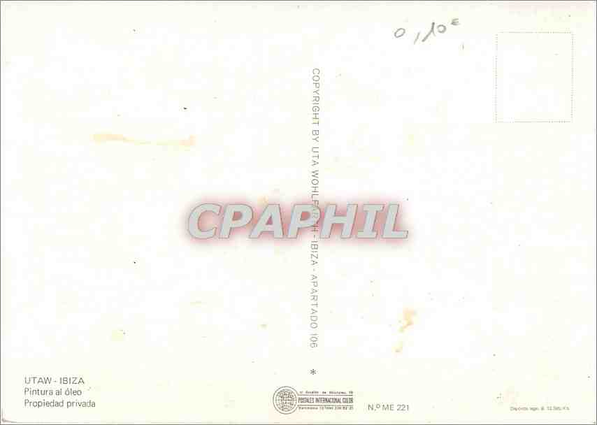 CPM Utaw Ibiza Pintura at oieo  — Verso