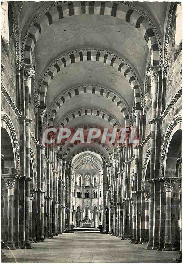 CPM Vezelay Yonne Eglise Abbatiale de Sainte Madeleine La Nef 
