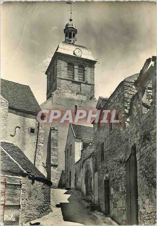 CPM Vezelay Yonne Vieille Ruelle et Horloge 
