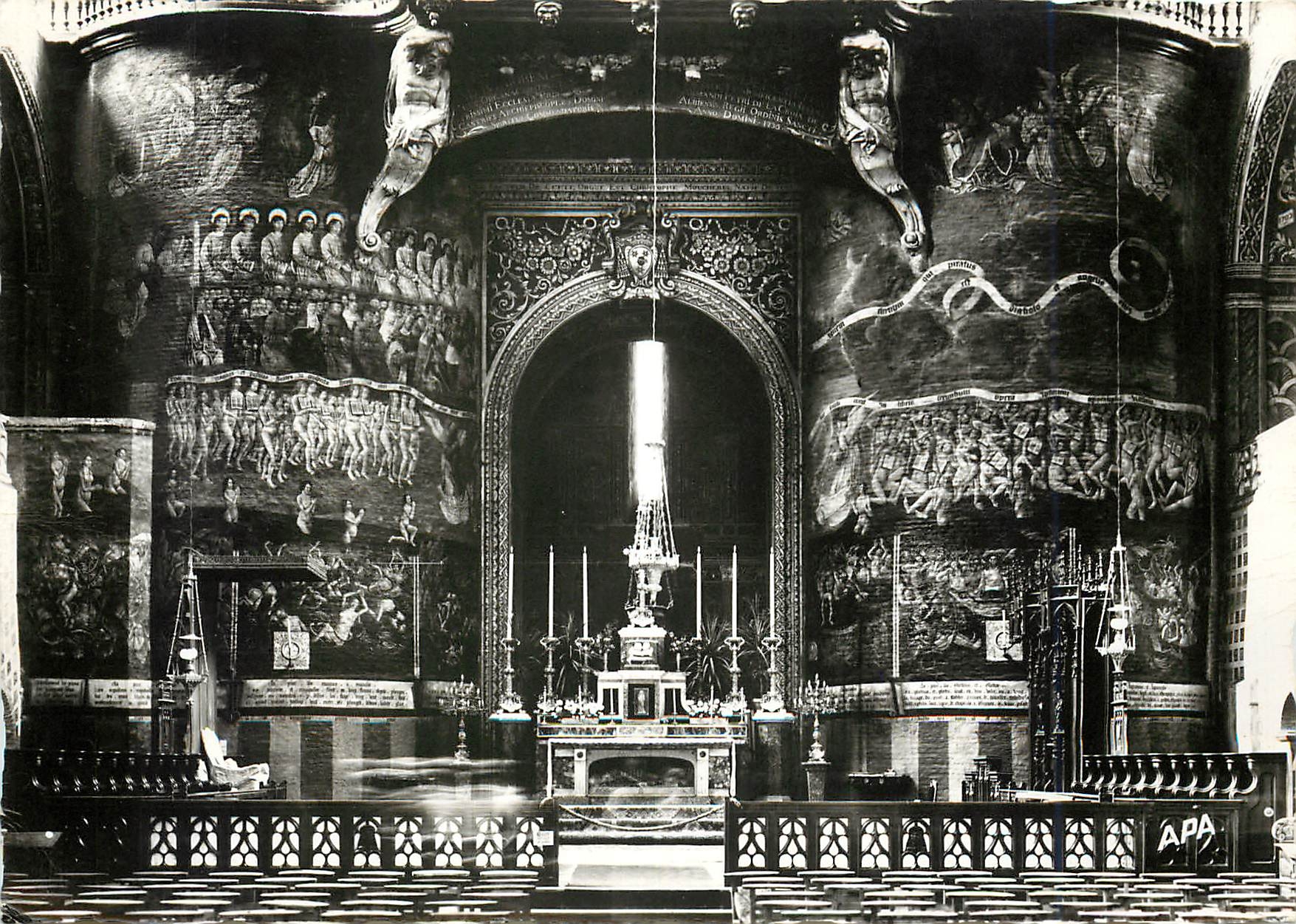 CPM Albi Tarn Basilique Sainte Cecile Fresque du Jugement Dernier 