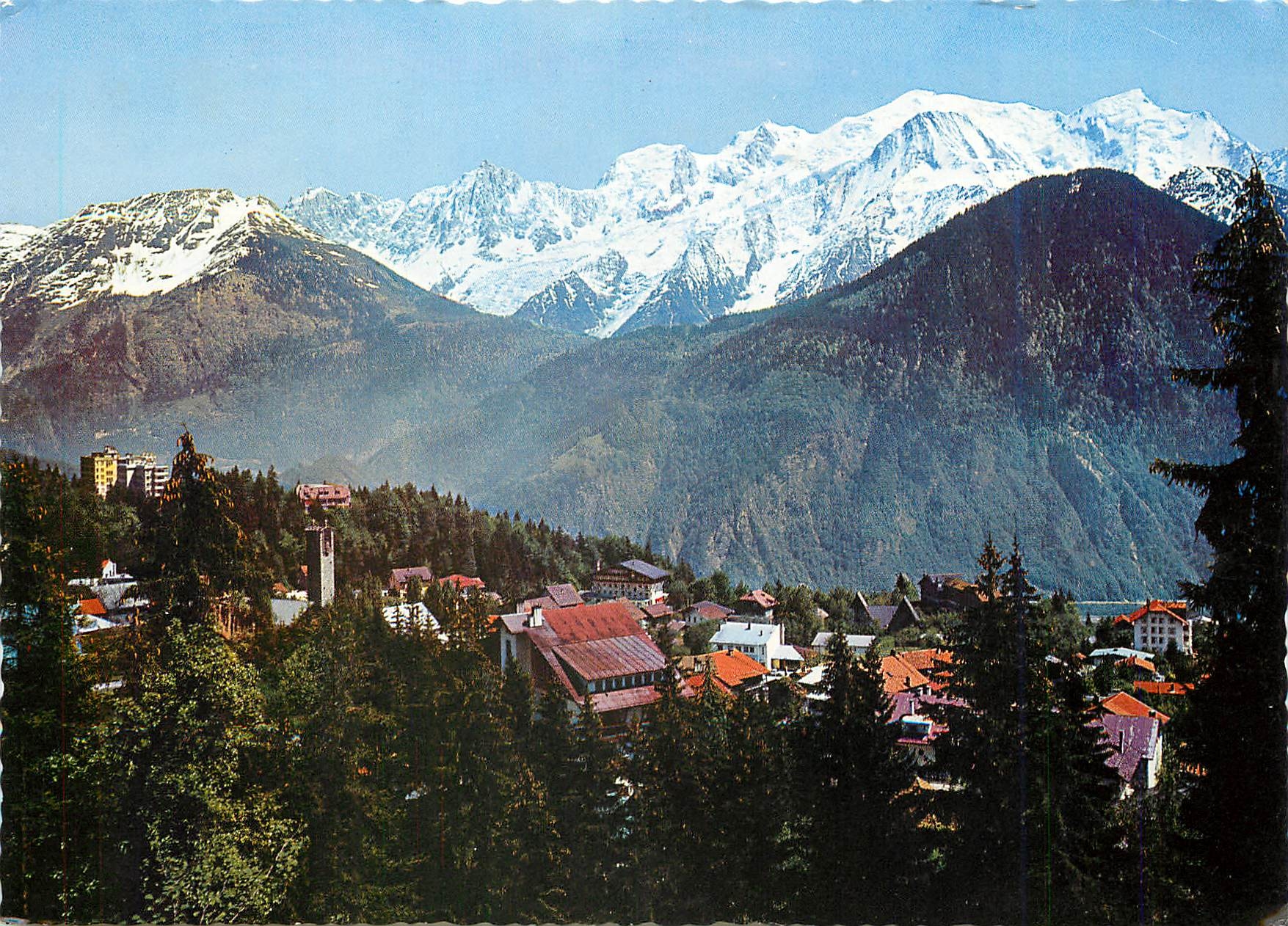 CPM Plateau d'Assy Hte Sav Vue generale et la Chaine du Mont Blanc 